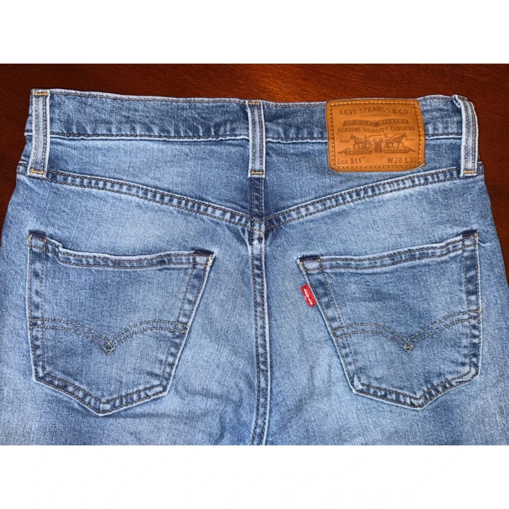Levi 511 Straight Slim Fit Mens Womens Premium‎ Jeans Size 28x30